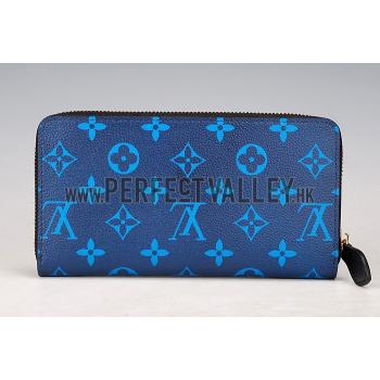 Louis Vuitton Monogram NoirBlue Zippy Wallet  18926652