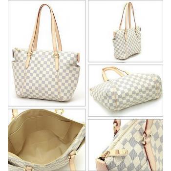 Louis Vuitton Damier Canvas N51261 White Canvas Ladies Bags