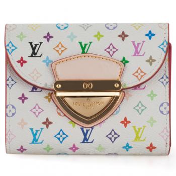 Louis Vuitton Monogram Multicolore M60280 White Small Wallet Replica