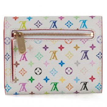 Louis Vuitton Monogram Multicolore M60280 White Small Wallet Replica