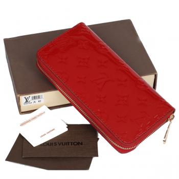 Louis Vuitton Monogram Vernis M93575 Red Small Wallet