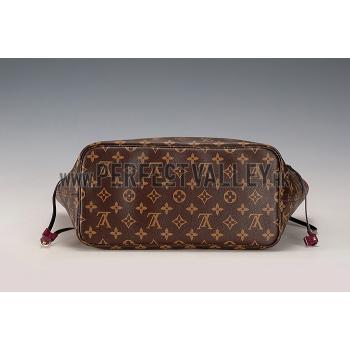 Cheap Louis Vuitton Monogram Totem Neverfull Red