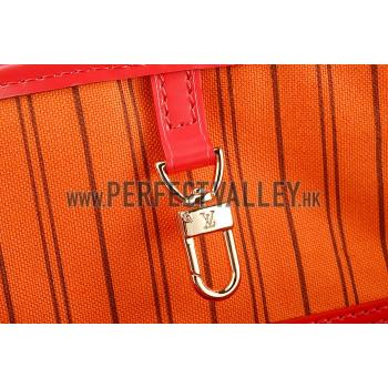 Cheap Louis Vuitton Monogram Totem Neverfull Red