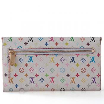 Louis Vuitton Monogram Multicolore M93737 White Small Wallet