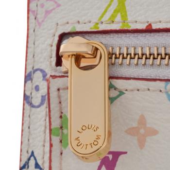 Louis Vuitton Monogram Multicolore M93737 White Small Wallet