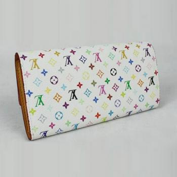 Cheap Louis Vuitton Monogram Multicolore M61734 White Wallet Ladies