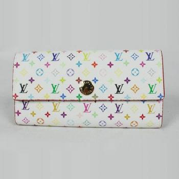 Cheap Louis Vuitton Monogram Multicolore M61734 White Wallet Ladies