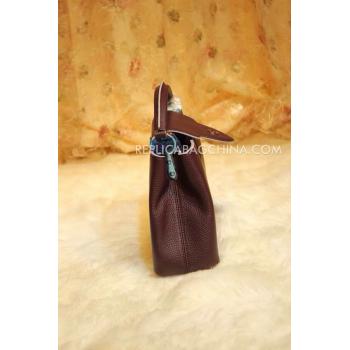 Louis Vuitton Calfskin Capucines Brown Handbag