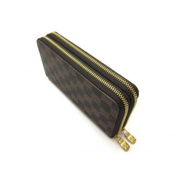 Replica Quality Louis Vuitton Damier Canvas N62732 Brown Canvas Small Wallet