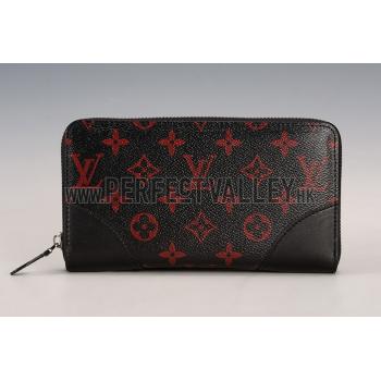 Louis Vuitton Monogram Infrarouge Zippy Wallet Black Replica