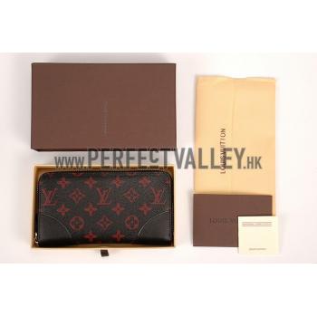 Louis Vuitton Monogram Infrarouge Zippy Wallet Black Replica