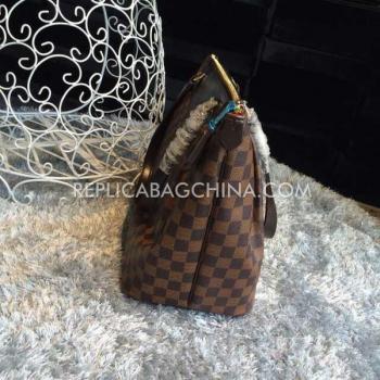 Louis Vuitton Calfskin Monogram Brown Handbag Replica HM08539