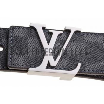 Replica Louis Vuitton Initiales Damier Graphite Belt