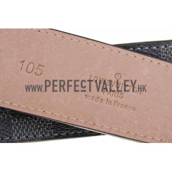 Replica Louis Vuitton Initiales Damier Graphite Belt