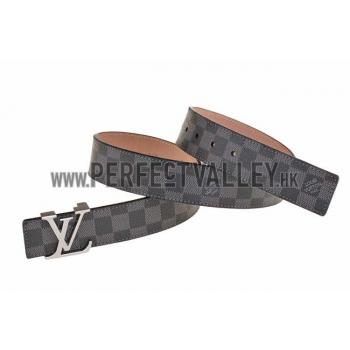 Replica Louis Vuitton Initiales Damier Graphite Belt