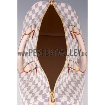 Louis Vuitton Damier Azur Speedy 35 with Shoulder Strap