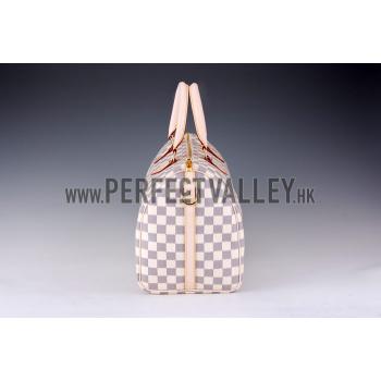 Louis Vuitton Damier Azur Speedy 35 with Shoulder Strap