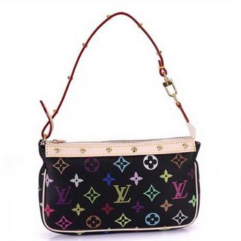 Cheap Louis Vuitton Monogram Multicolore M92648 Black Small Cross Body Bag