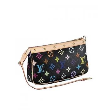 Cheap Louis Vuitton Monogram Multicolore M92648 Black Small Cross Body Bag