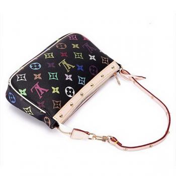 Cheap Louis Vuitton Monogram Multicolore M92648 Black Small Cross Body Bag