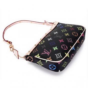 Cheap Louis Vuitton Monogram Multicolore M92648 Black Small Cross Body Bag