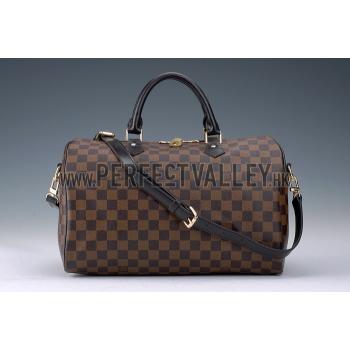 Replica Louis Vuitton Damier Speedy 35 with Shoulder Strap