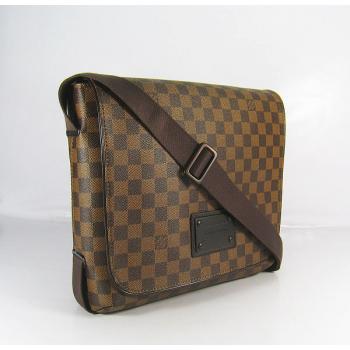 Louis Vuitton Damier Canvas N51211 Brown Medium Mens Bag Replica