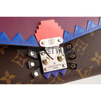 Louis Vuitton Monogram Totem Chain Wallet Plum