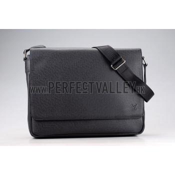 Louis Vuitton Roman MM Taiga Leather Black