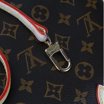 Louis Vuitton Monogram Canvas M41231 White Cow Leather 2way