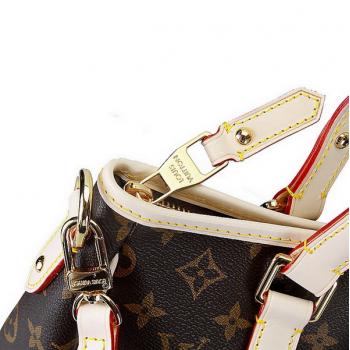 Louis Vuitton Monogram Canvas M41231 White Cow Leather 2way