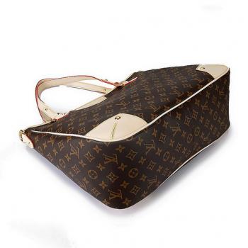 Louis Vuitton Monogram Canvas M41231 White Cow Leather 2way