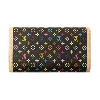 Louis Vuitton Monogram Multicolore M92658 Cow Leather Small Ladies Wallet