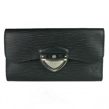 Replica Cheap Louis Vuitton EPI Leather M63882 Black Small Wallet HM08982