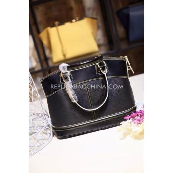 Louis Vuitton Handbag Small Size Black Calfskin Replica