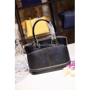 Louis Vuitton Handbag Small Size Black Calfskin Replica