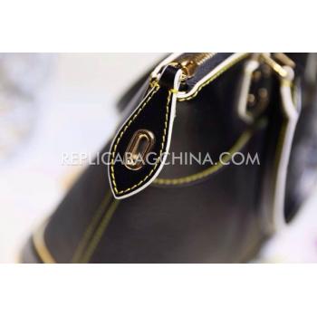 Louis Vuitton Handbag Small Size Black Calfskin Replica