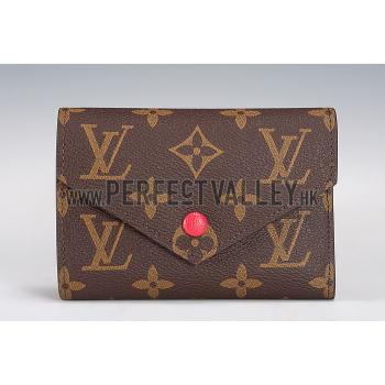 Cheap Louis Vuitton Monogram Canvas Compact Curieuse Wallet Fuchsia 18927000