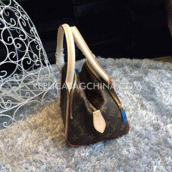 Louis Vuitton Monogram Brown Handbag Calfskin