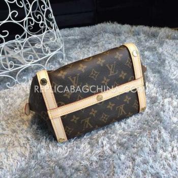 Louis Vuitton Monogram Brown Handbag Calfskin