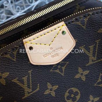 Louis Vuitton Monogram Brown Handbag Calfskin