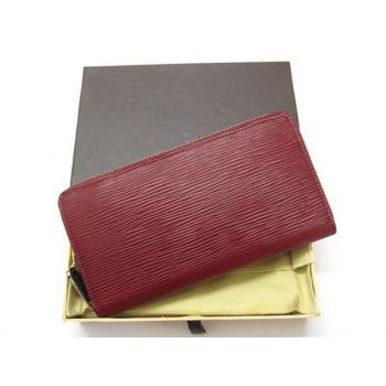 Louis Vuitton EPI Leather M6007M Red Leather Wallet