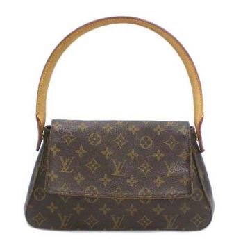 Louis Vuitton Monogram Canvas M51147 Brown Cow Leather Small Bag