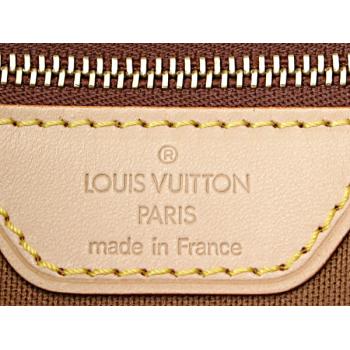 Louis Vuitton Monogram Canvas M51147 Brown Cow Leather Small Bag