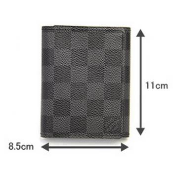 Louis Vuitton Damier Canvas N63096 Grey Wallet Mens Replica