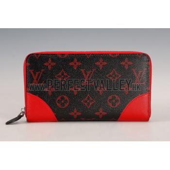 Louis Vuitton Monogram Infrarouge Zippy Wallet Red