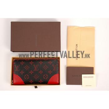 Louis Vuitton Monogram Infrarouge Zippy Wallet Red