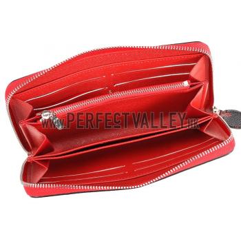 Louis Vuitton Monogram Infrarouge Zippy Wallet Red