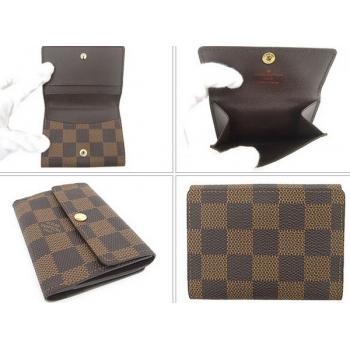 Cheap Cheap Louis Vuitton Damier Canvas N62925 Brown Small Wallet HM09509