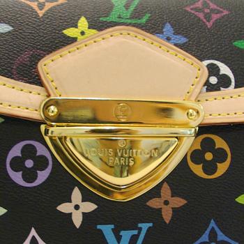 Louis Vuitton Monogram Multicolore M40204 Black Canvas Medium HM09549